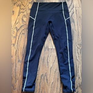 Free People - Women's Black Leggings with White Accents